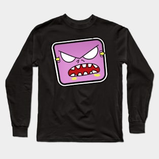 Cool Angry Sticker Long Sleeve T-Shirt